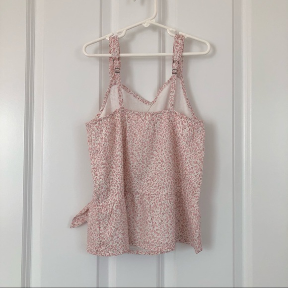 Abercrombie Kids Girls’ Light Pink Floral Babydoll Wrap Tank - Picture 2 of 4